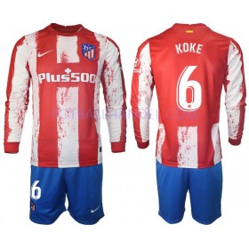 Barn Fotballdrakter Atlético Madrid Koke 6 Hjemme 2021-22 Langermet